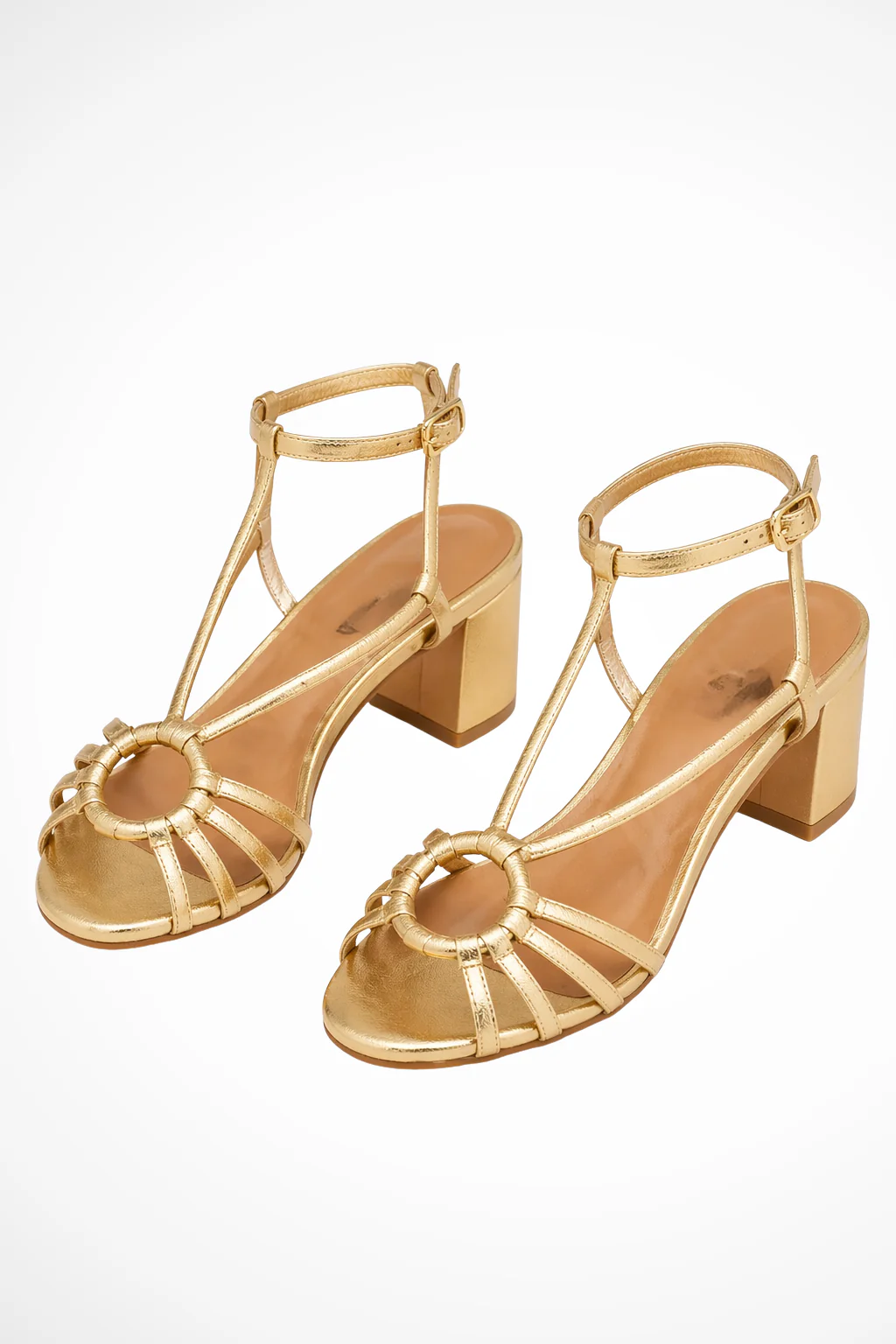 Anthea | Women Knotted Strappy Ankle Strap Block Heels - Image 4