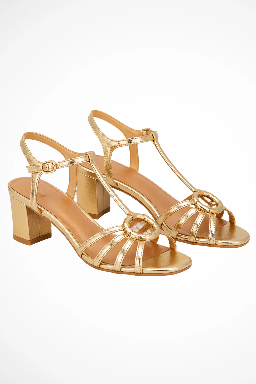 Anthea | Women Knotted Strappy Ankle Strap Block Heels - Image 5