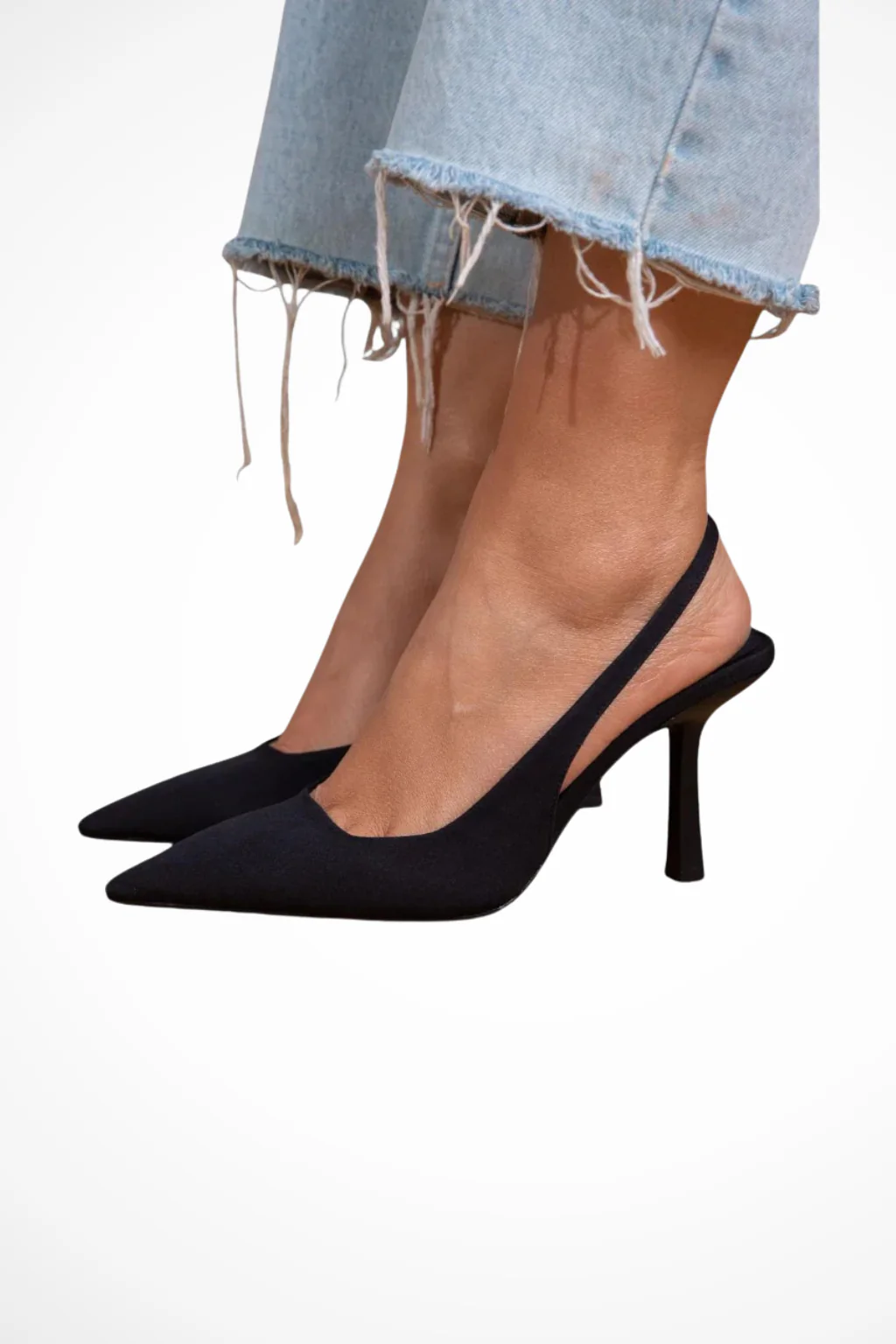 Arabella | Women Pointed Toe Suede Orthopedic Slingback Heels - Image 3