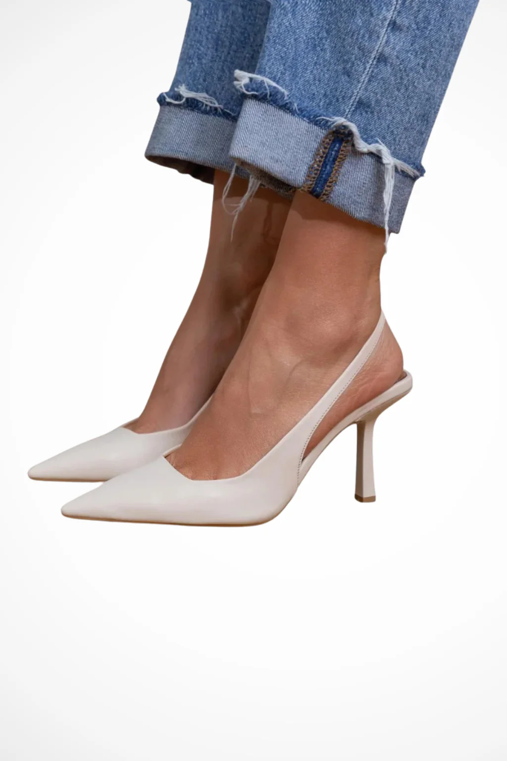 Arabella | Women Pointed Toe Suede Orthopedic Slingback Heels - Image 4