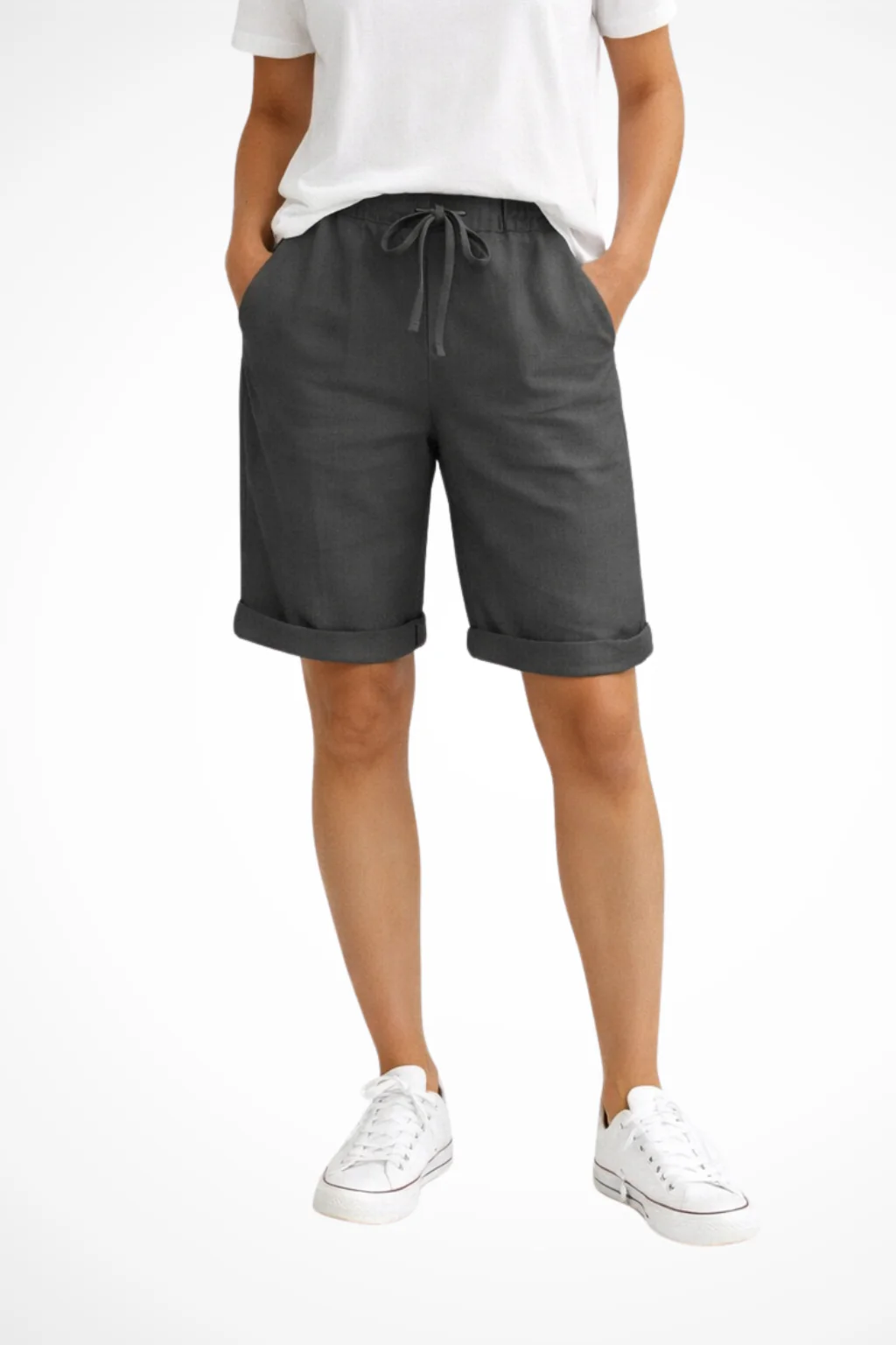 Aveline | Women Relaxed Fit Linen Capri Pants for Everyday Wear - Image 5