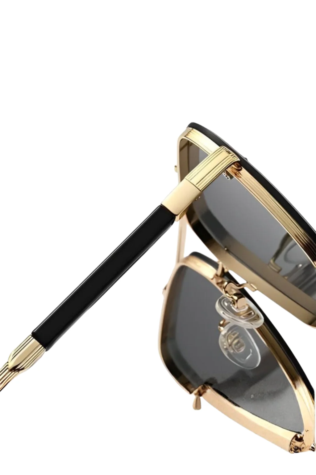 Barlow | Retro Aviator Sunglasses with Gold Frame and UV400 Gradient Lens - Image 14