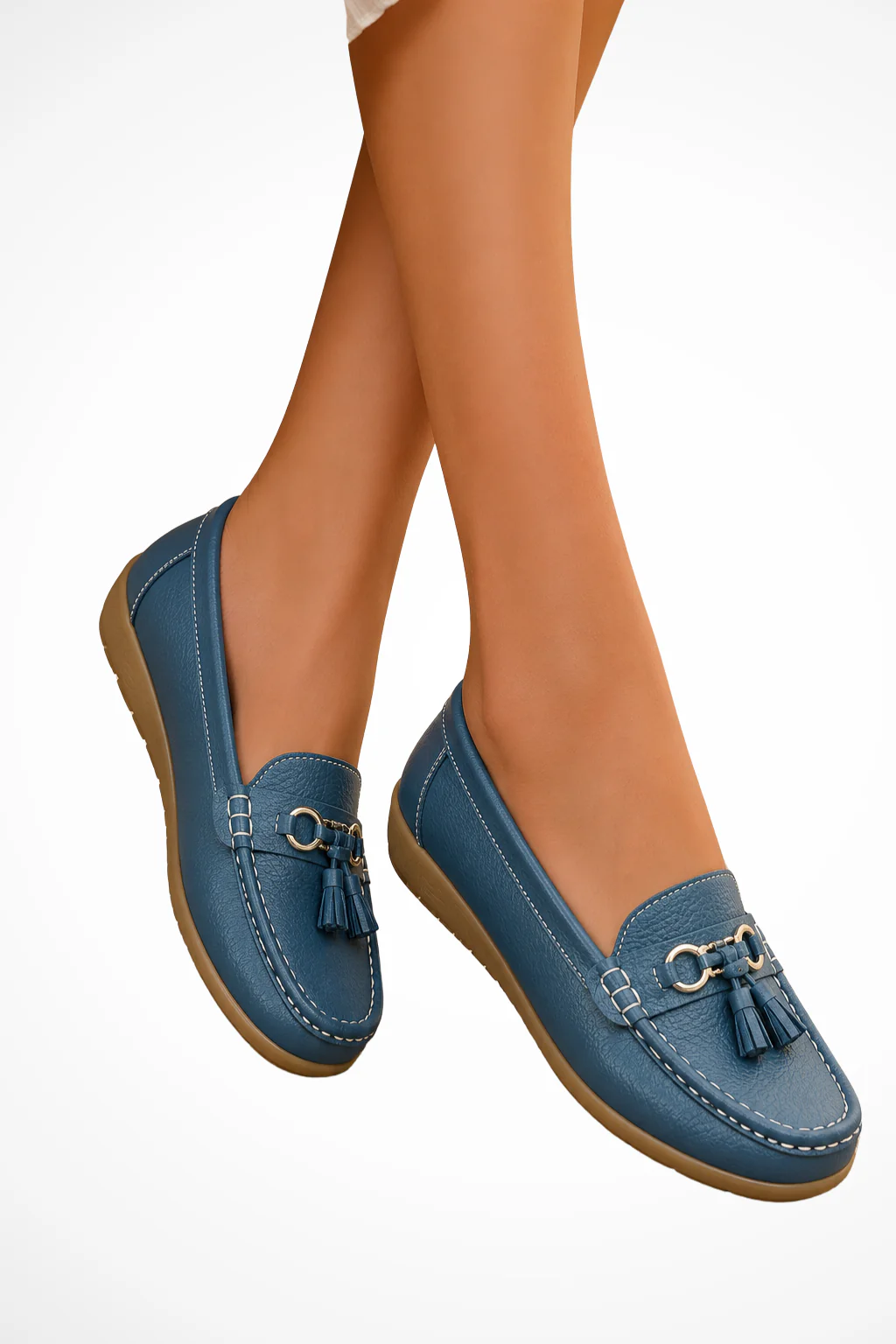 Beatrice | Women Tassel Leather Orthopedic Loafers - Image 7