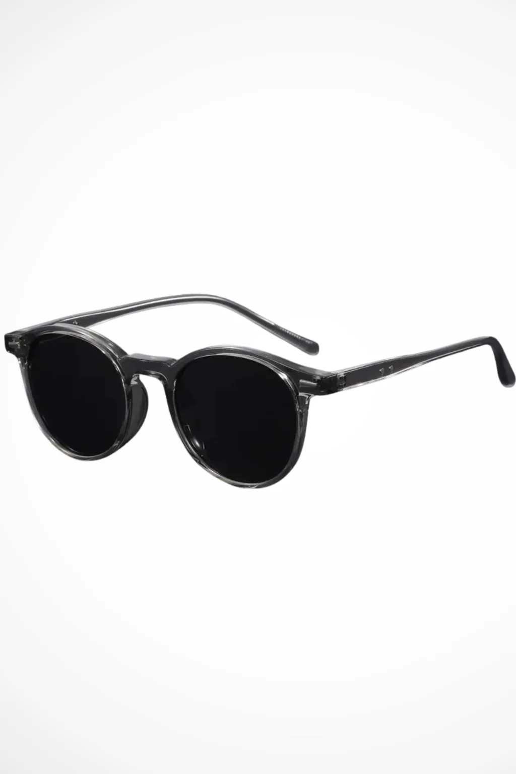 Callum | Men Round Retro Slim Frame Sunglasses - Image 2