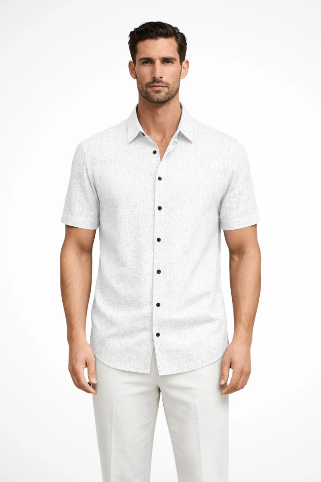Callum | Men Short Sleeve Button Down Summer Shirt