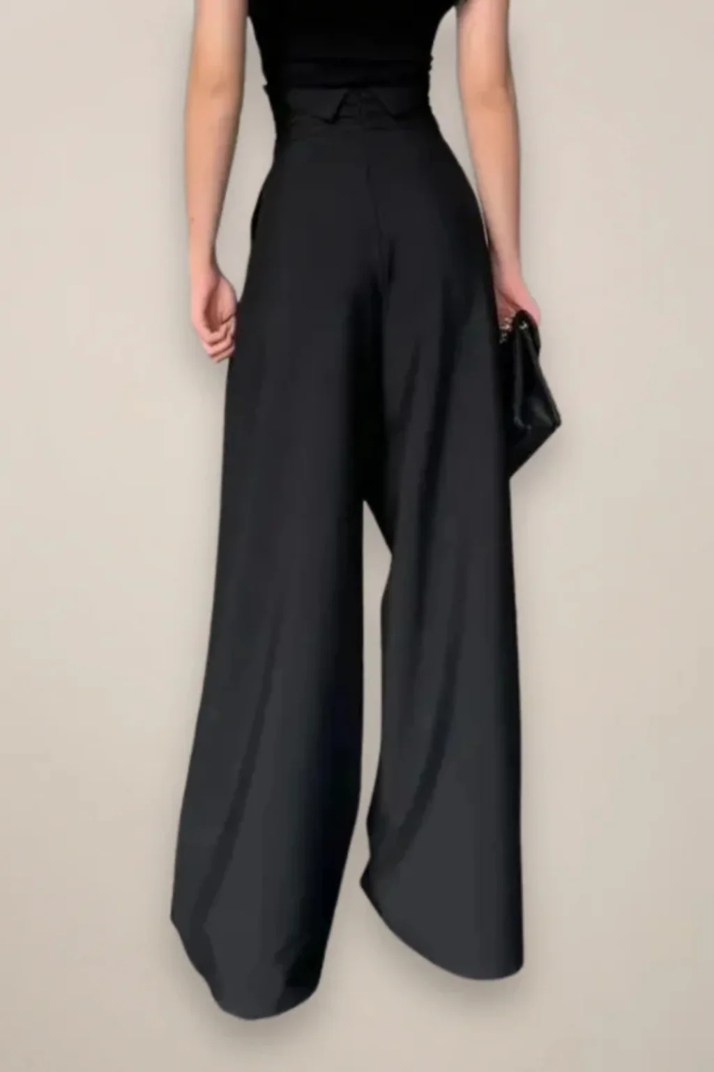 Camille | Women’s High Waisted Wide Leg Trousers - Image 3
