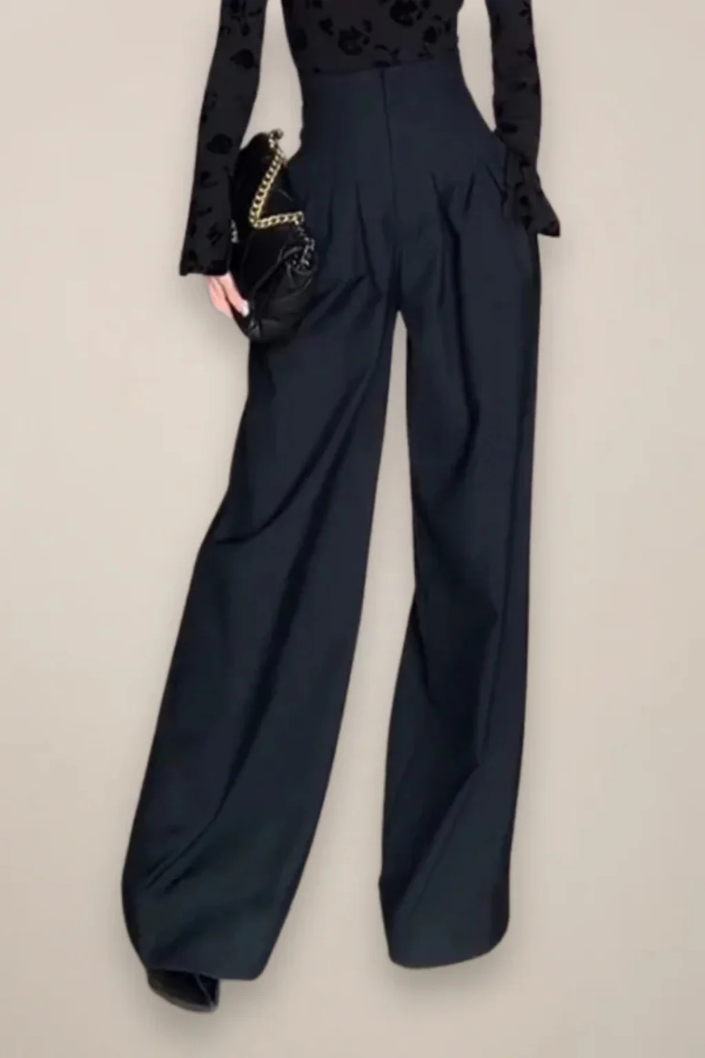 Camille | Women’s High Waisted Wide Leg Trousers - Image 4