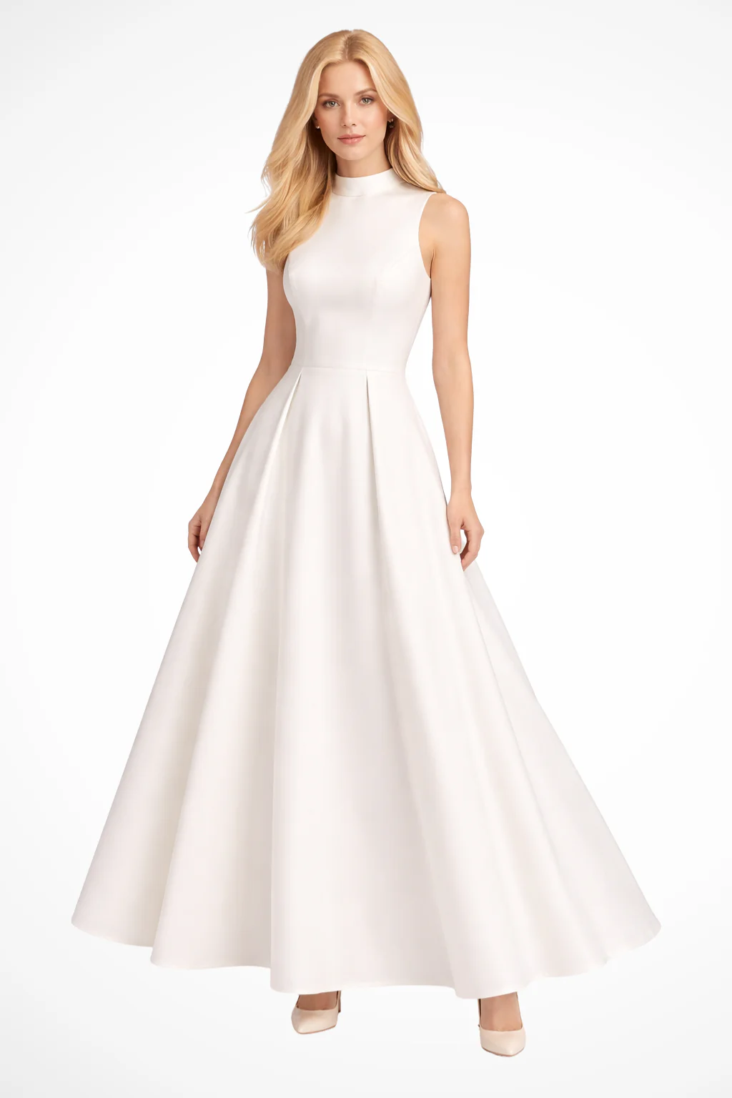Celeste | Women Cap Sleeve Structured A Line Wedding Guest Midi Dress