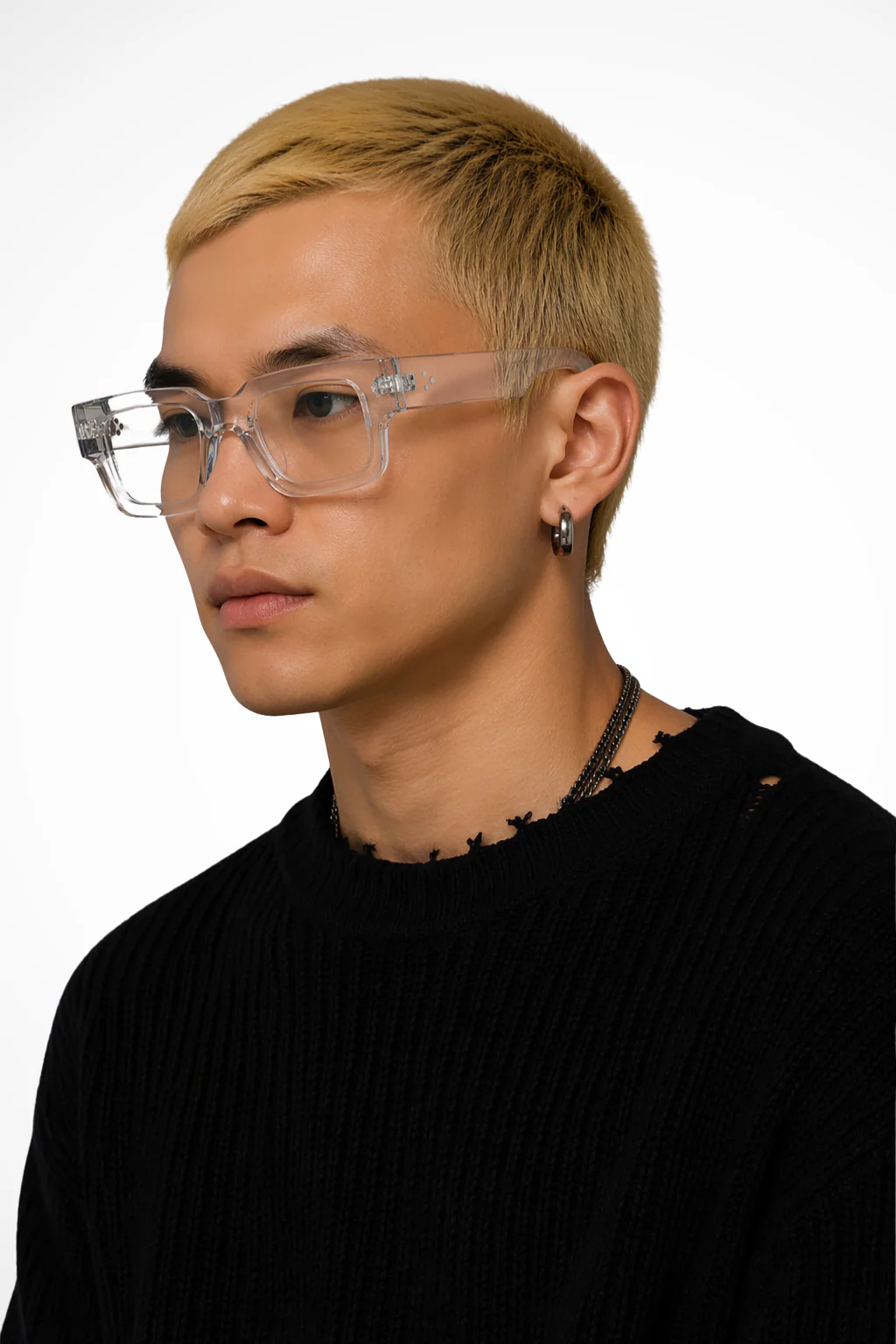 Clifton | Men Bold Rectangle Tinted Lens Street Style Sunglasses - Image 10