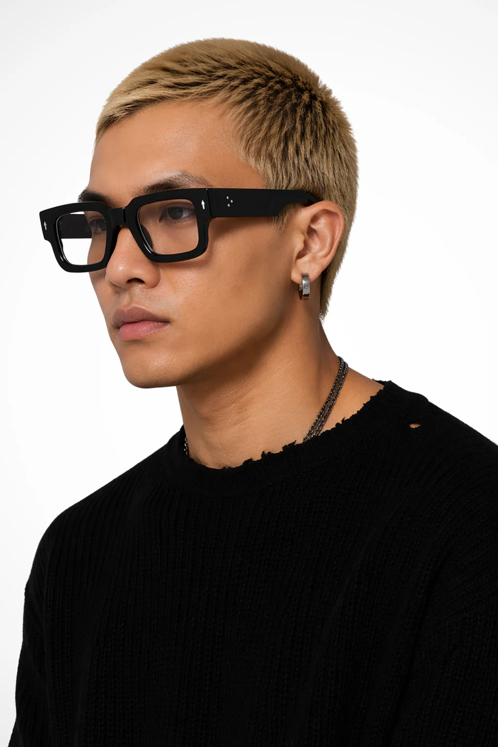 Clifton | Men Bold Rectangle Tinted Lens Street Style Sunglasses - Image 12