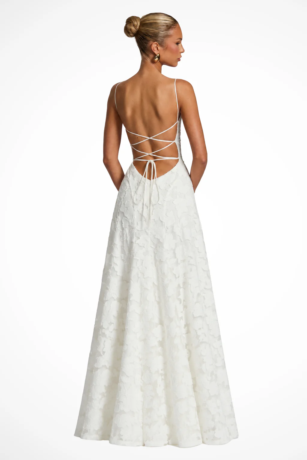 Cordelia | Women Cowl Neck Floral Lace Wedding Guest Maxi Dress - Image 13