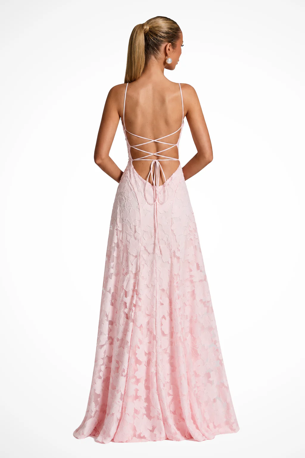Cordelia | Women Cowl Neck Floral Lace Wedding Guest Maxi Dress - Image 7