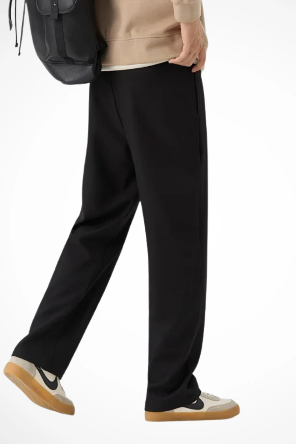 Corden | Men Front Pleat Wide Leg Straight Hem Tailored Trousers - Image 3