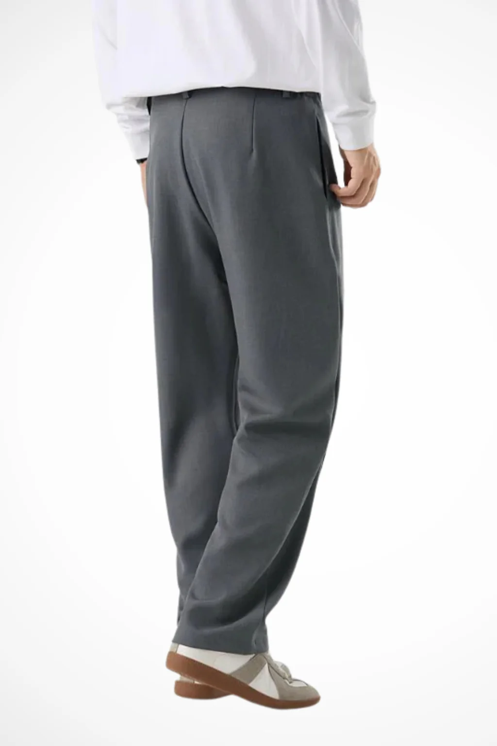 Corden | Men Front Pleat Wide Leg Straight Hem Tailored Trousers - Image 6