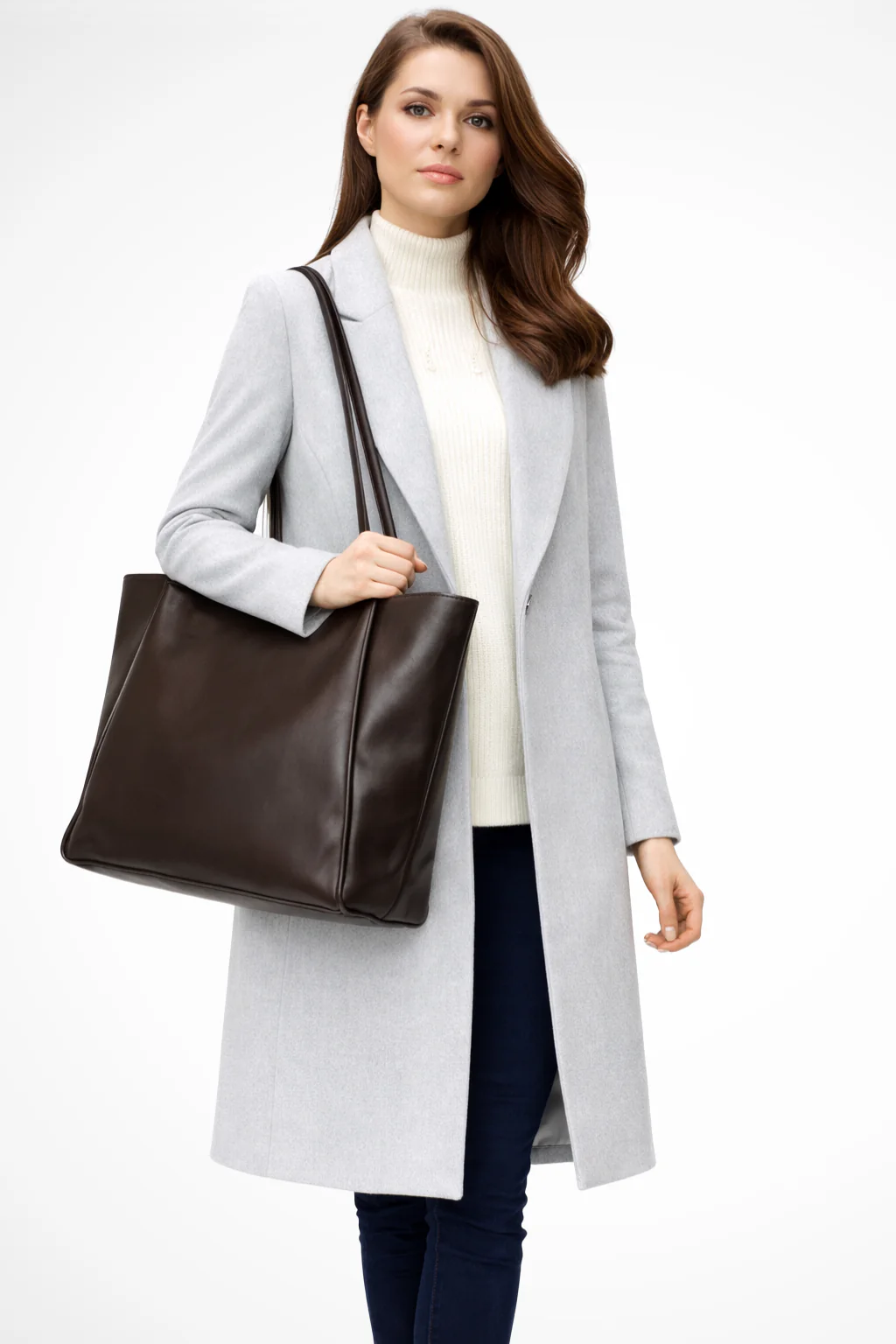 Darcy | Women Large Structured Tote Shoulder Handbag - Image 3