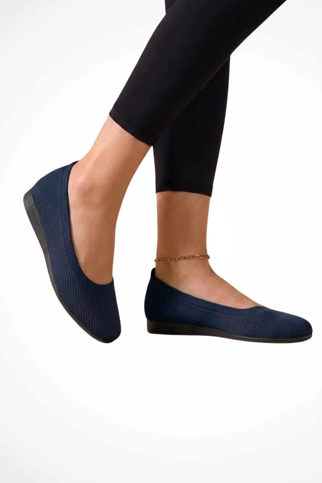 Dorothea | Women Knit Round Toe Slip On Ballet Flats - Image 7