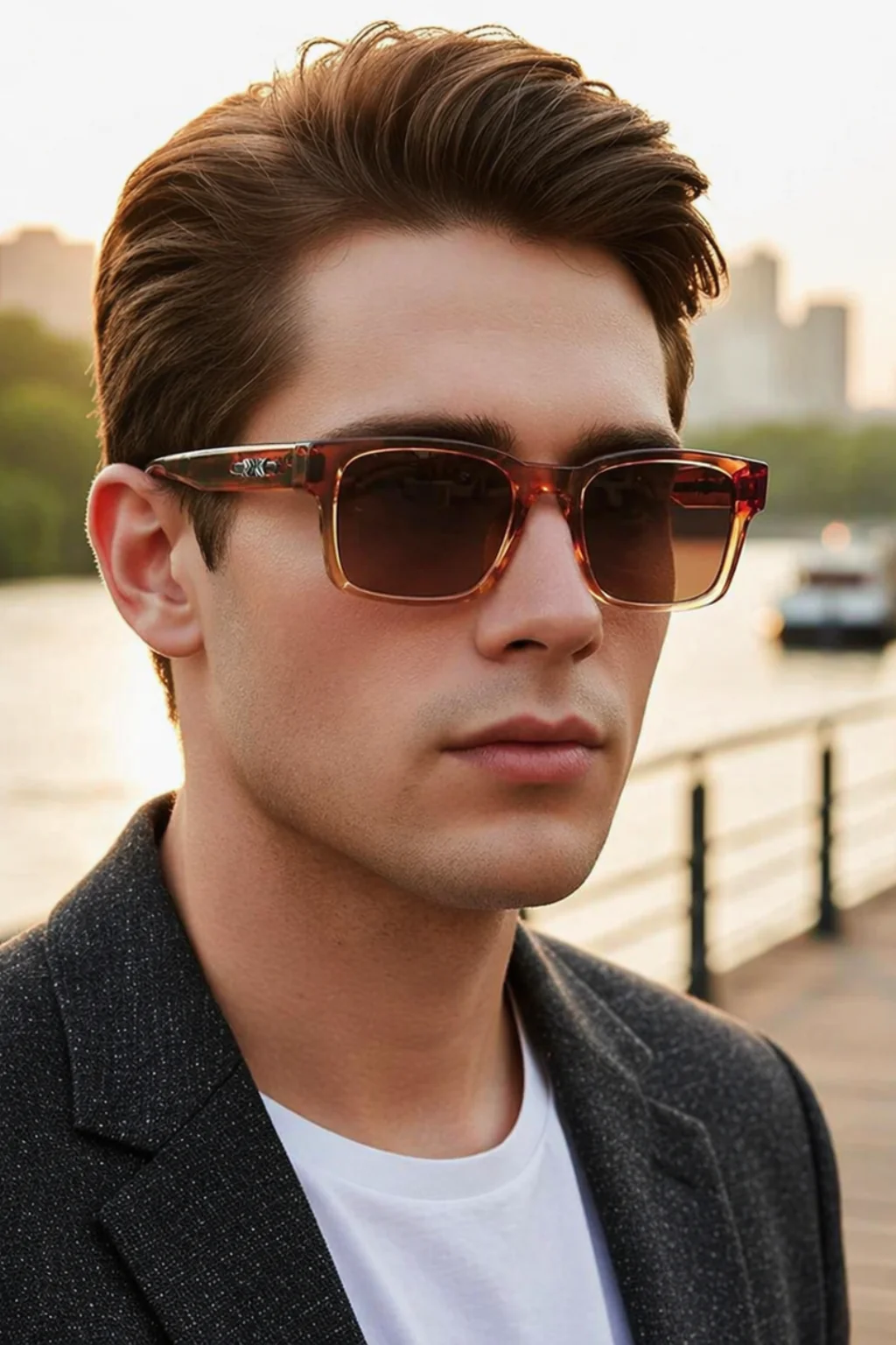 Fletcher | Men Retro Square Frame Sunglasses - Image 11