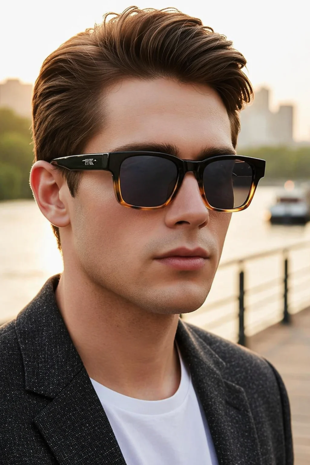 Fletcher | Men Retro Square Frame Sunglasses - Image 13