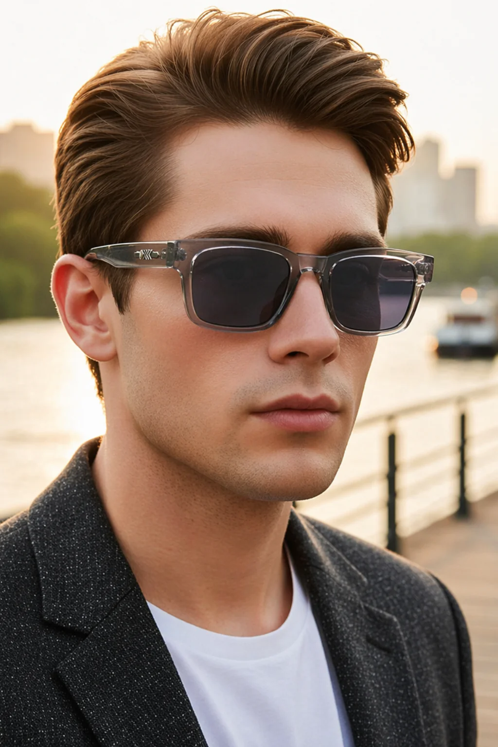 Fletcher | Men Retro Square Frame Sunglasses - Image 7