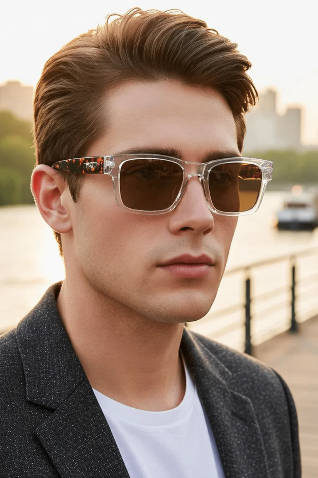Fletcher | Men Retro Square Frame Sunglasses - Image 9