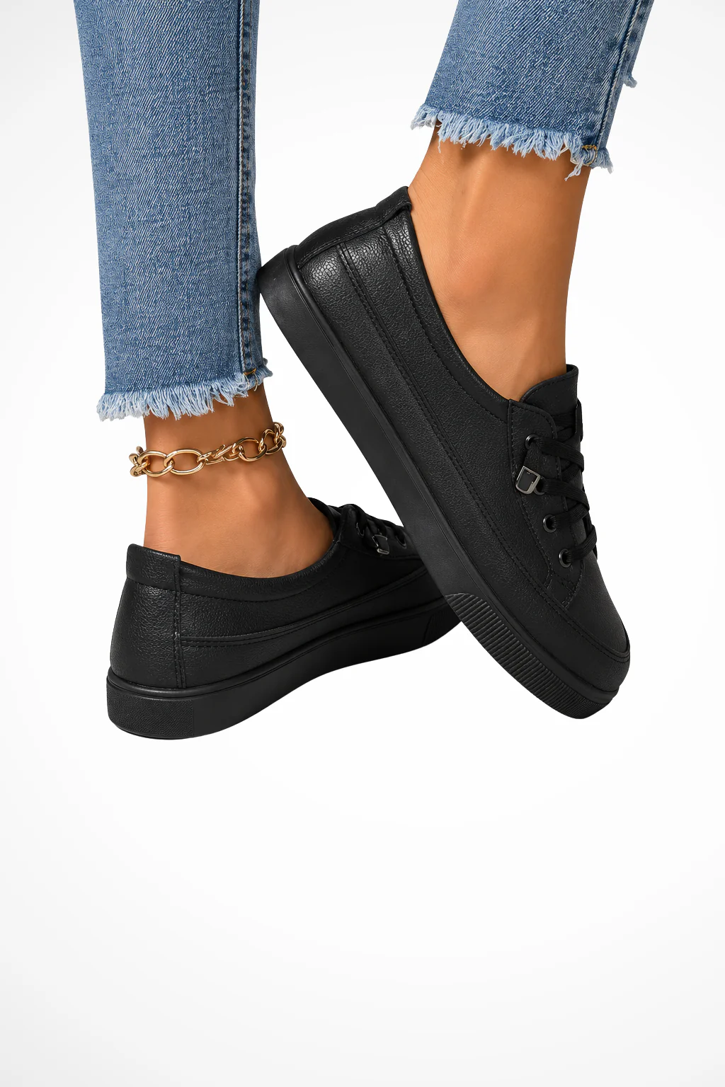 Florence | Women Lace Up Canvas Orthopedic Sneakers - Image 6