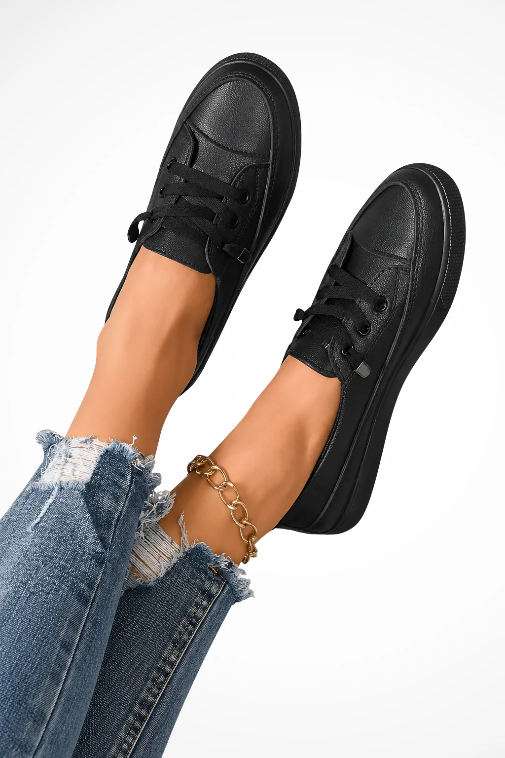 Florence | Women Lace Up Canvas Orthopedic Sneakers - Image 7