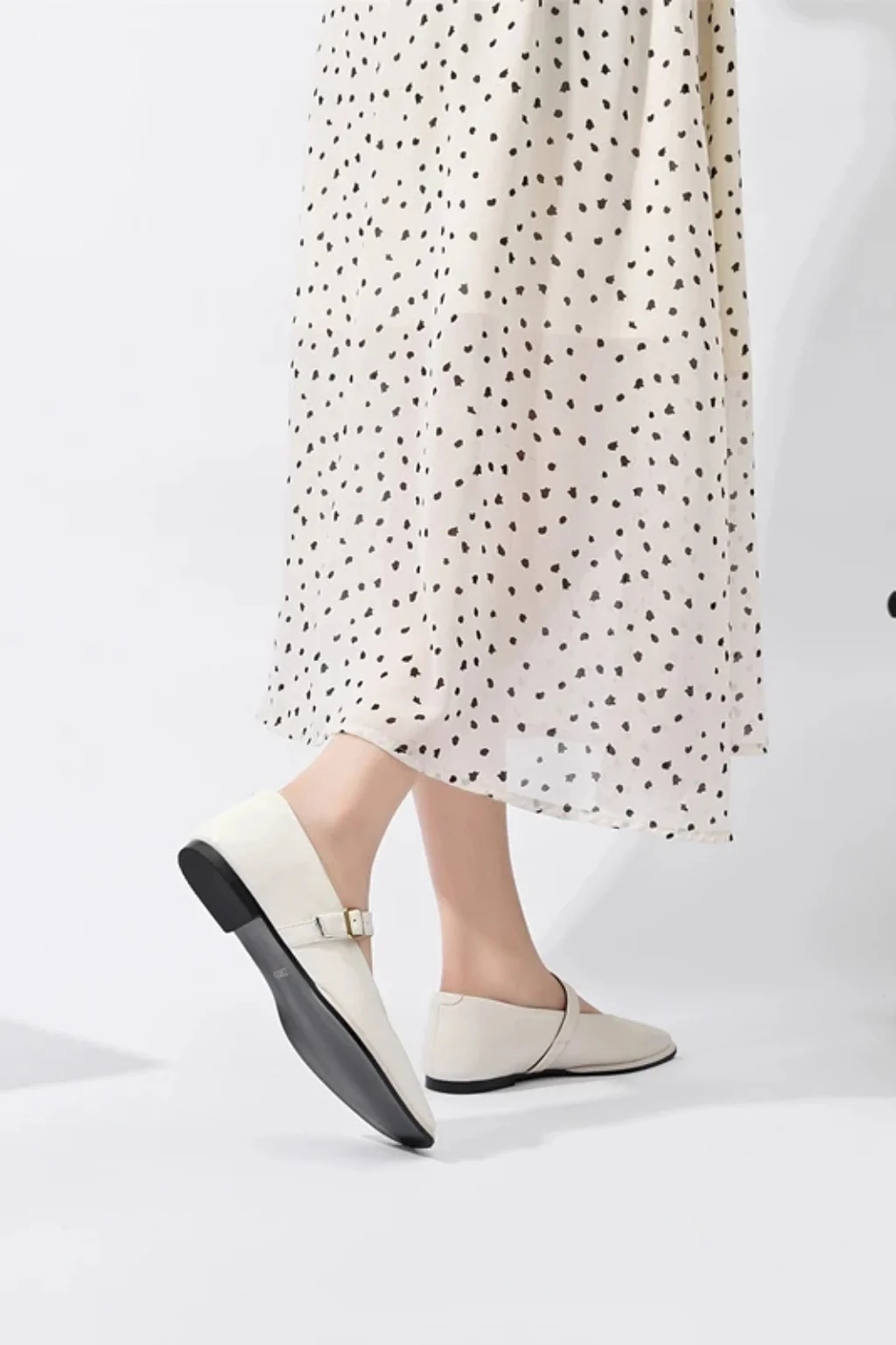 Georgiana | Women Square Toe Buckle Strap Mary Jane Ballet Flats - Image 13