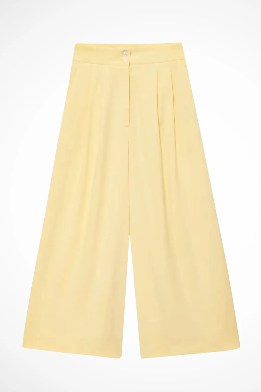 Isadora | Women Sleeveless Belted Wrap Top and Wide Leg Linen Trousers Suit Set - Image 11