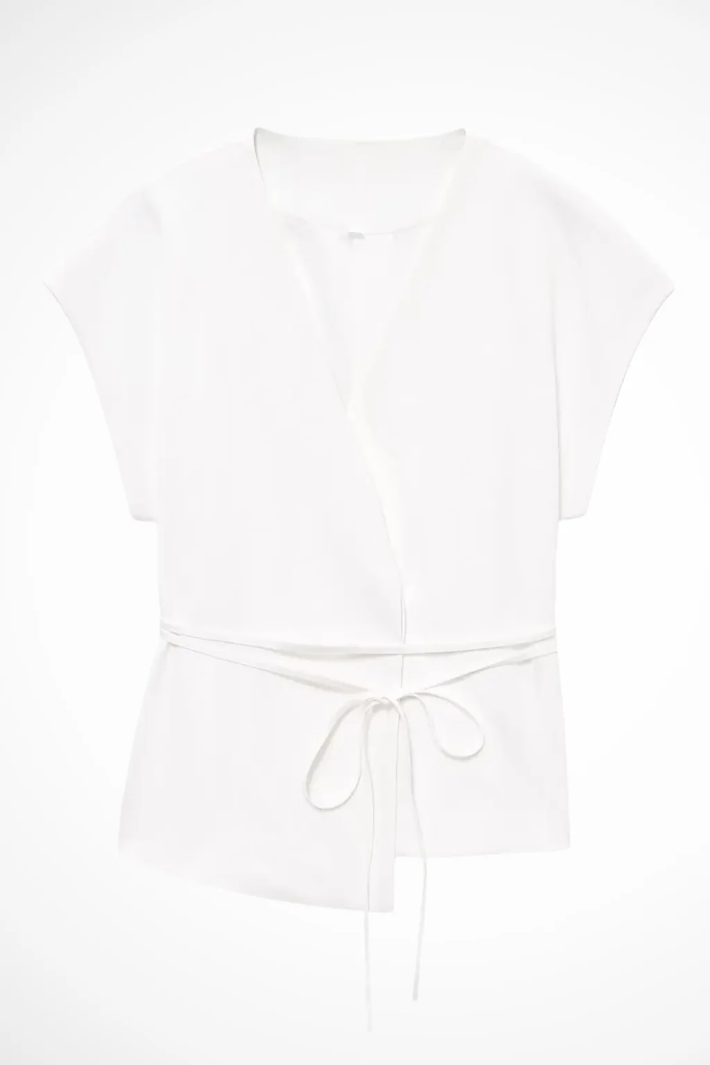 Isadora | Women Sleeveless Belted Wrap Top and Wide Leg Linen Trousers Suit Set - Image 18