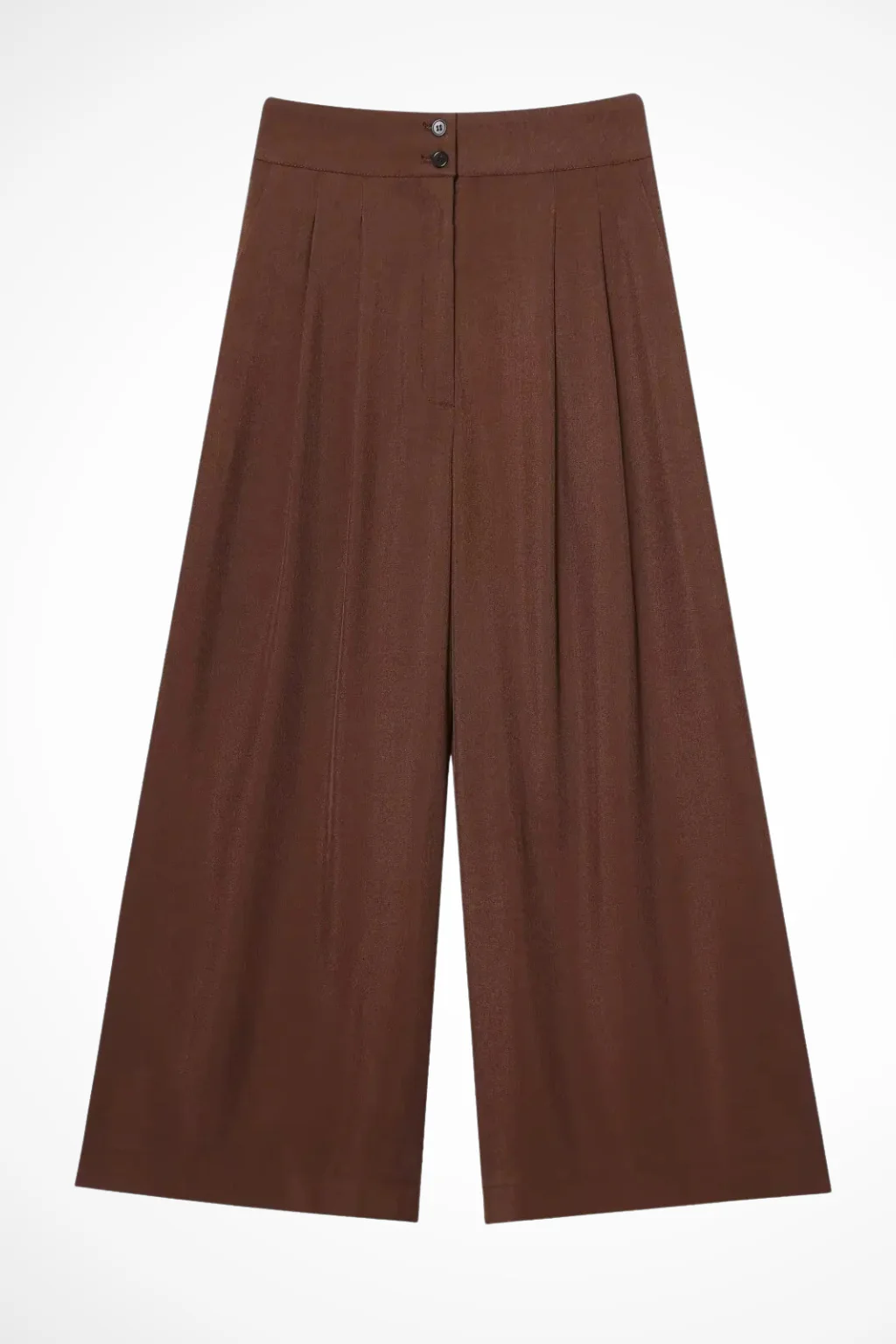 Isadora | Women Sleeveless Belted Wrap Top and Wide Leg Linen Trousers Suit Set - Image 23
