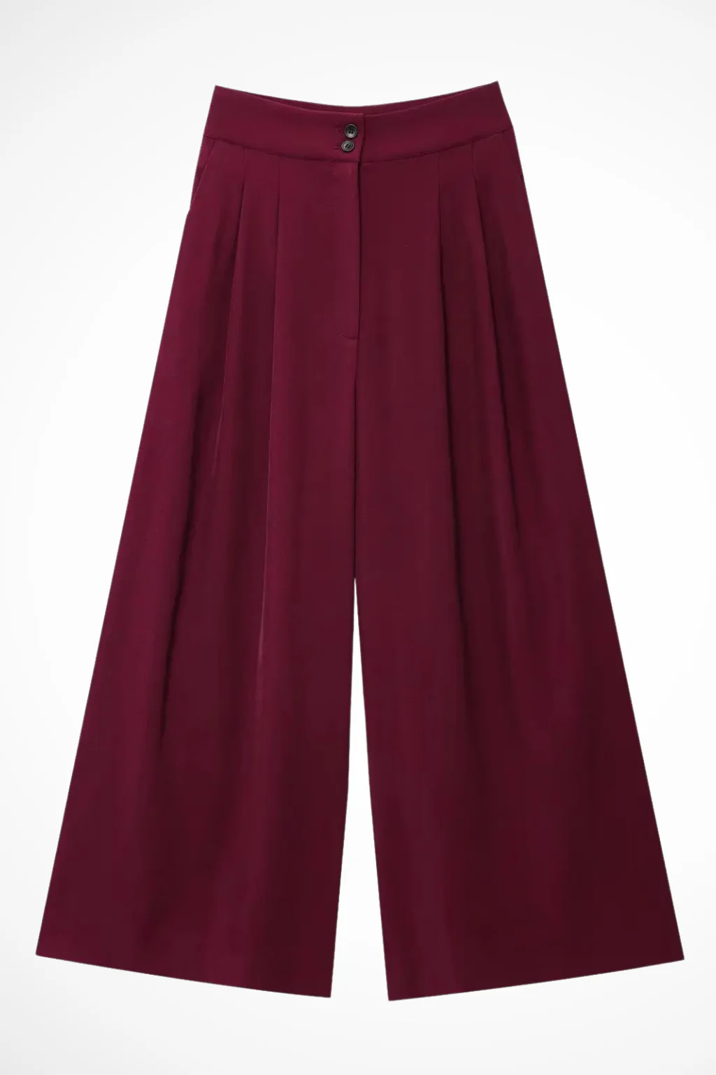 Isadora | Women Sleeveless Belted Wrap Top and Wide Leg Linen Trousers Suit Set - Image 3
