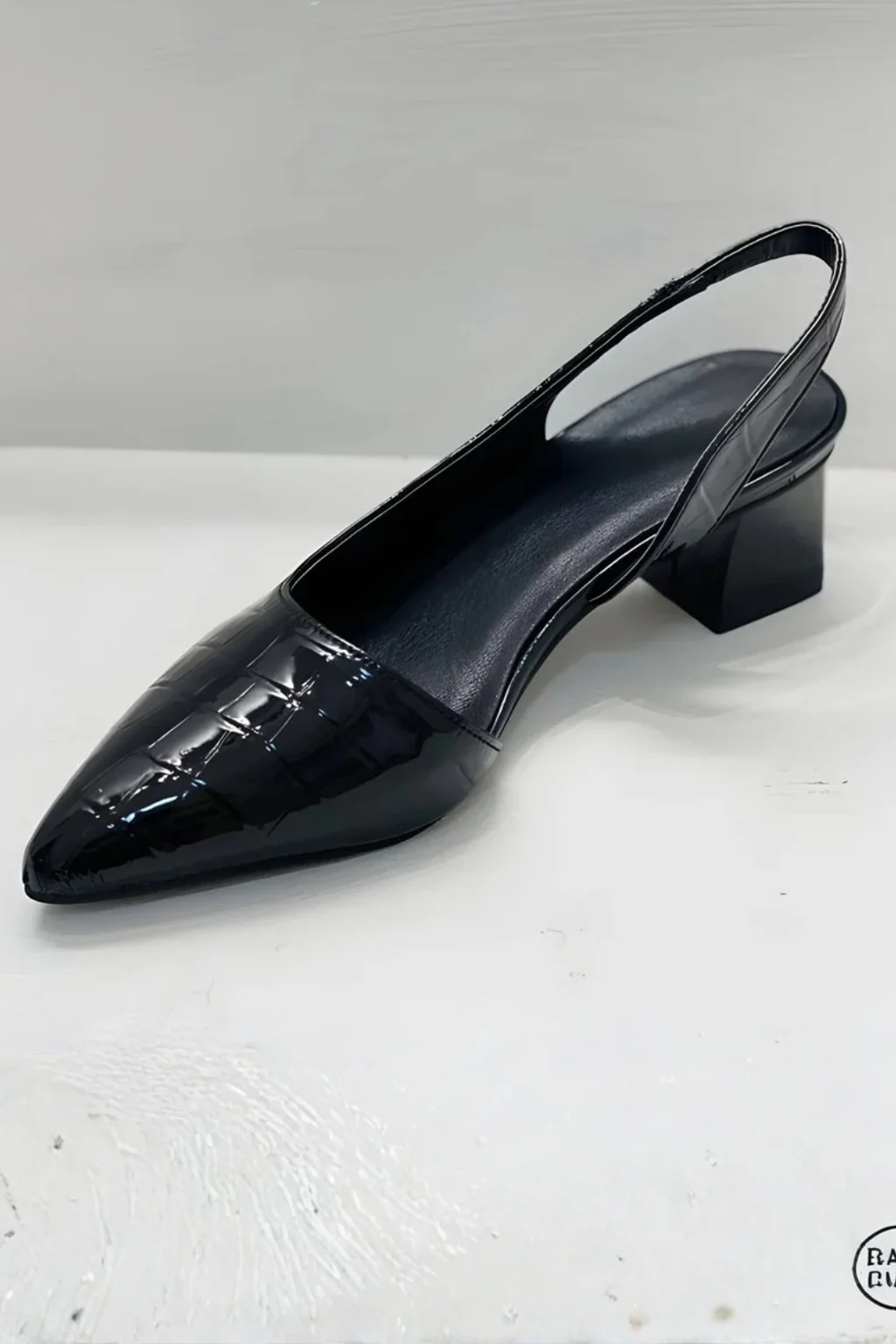 Lila | Women Low Heel Slingback Pointed Toe Pumps - Image 3