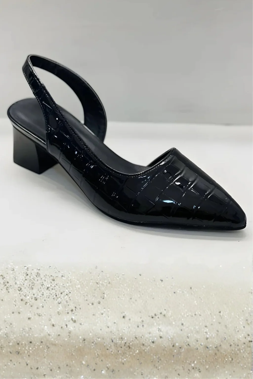 Lila | Women Low Heel Slingback Pointed Toe Pumps - Image 5