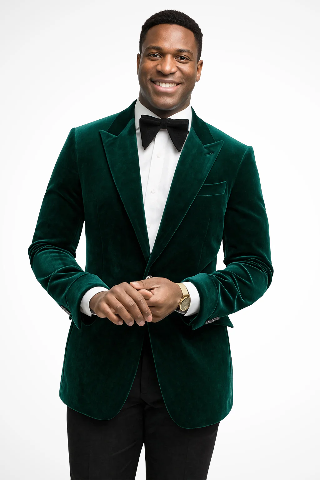 Jasper | Men Peak Lapel Velvet Tailored Fit Wedding Guest Blazer - Image 6