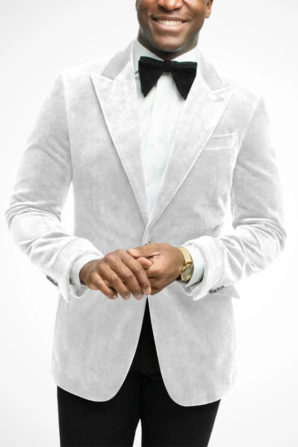 Jasper | Men Peak Lapel Velvet Tailored Fit Wedding Guest Blazer - Image 8