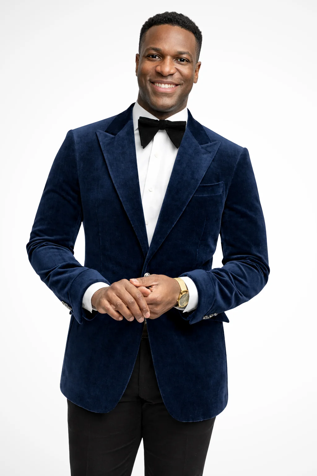 Jasper | Men Peak Lapel Velvet Tailored Fit Wedding Guest Blazer - Image 9