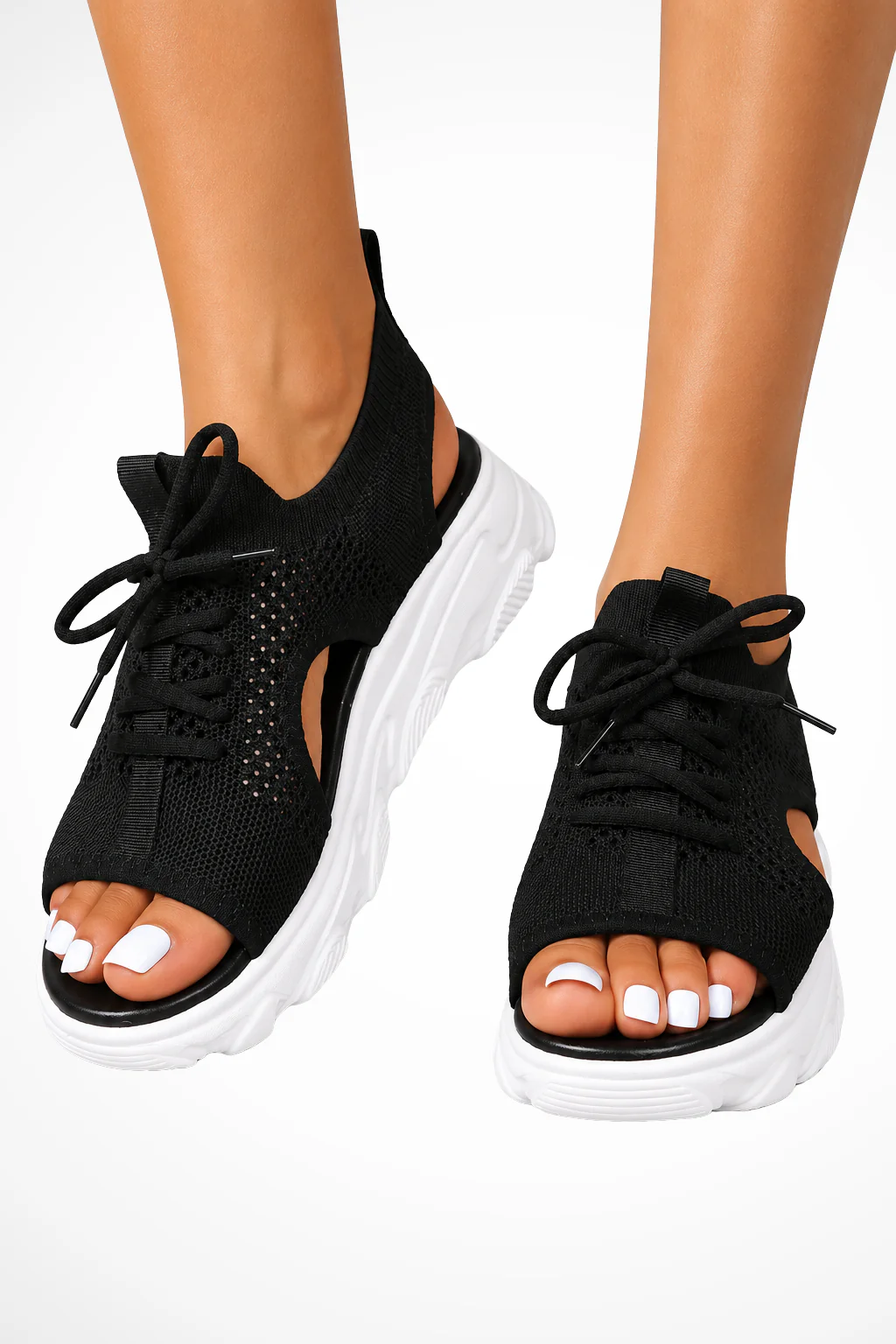 Juno | Women Orthopedic Knit Lace Up Athletic Sandals