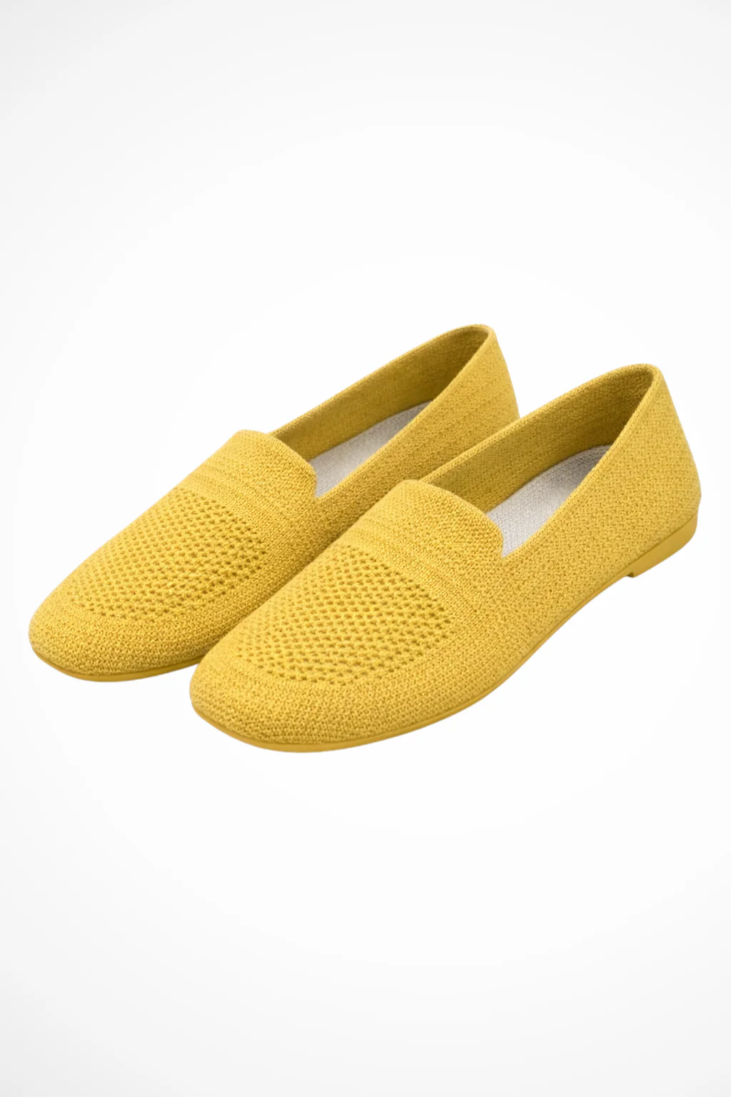Laurentia | Women Square Toe Knit Mesh Slip On Ballet Flats - Image 14