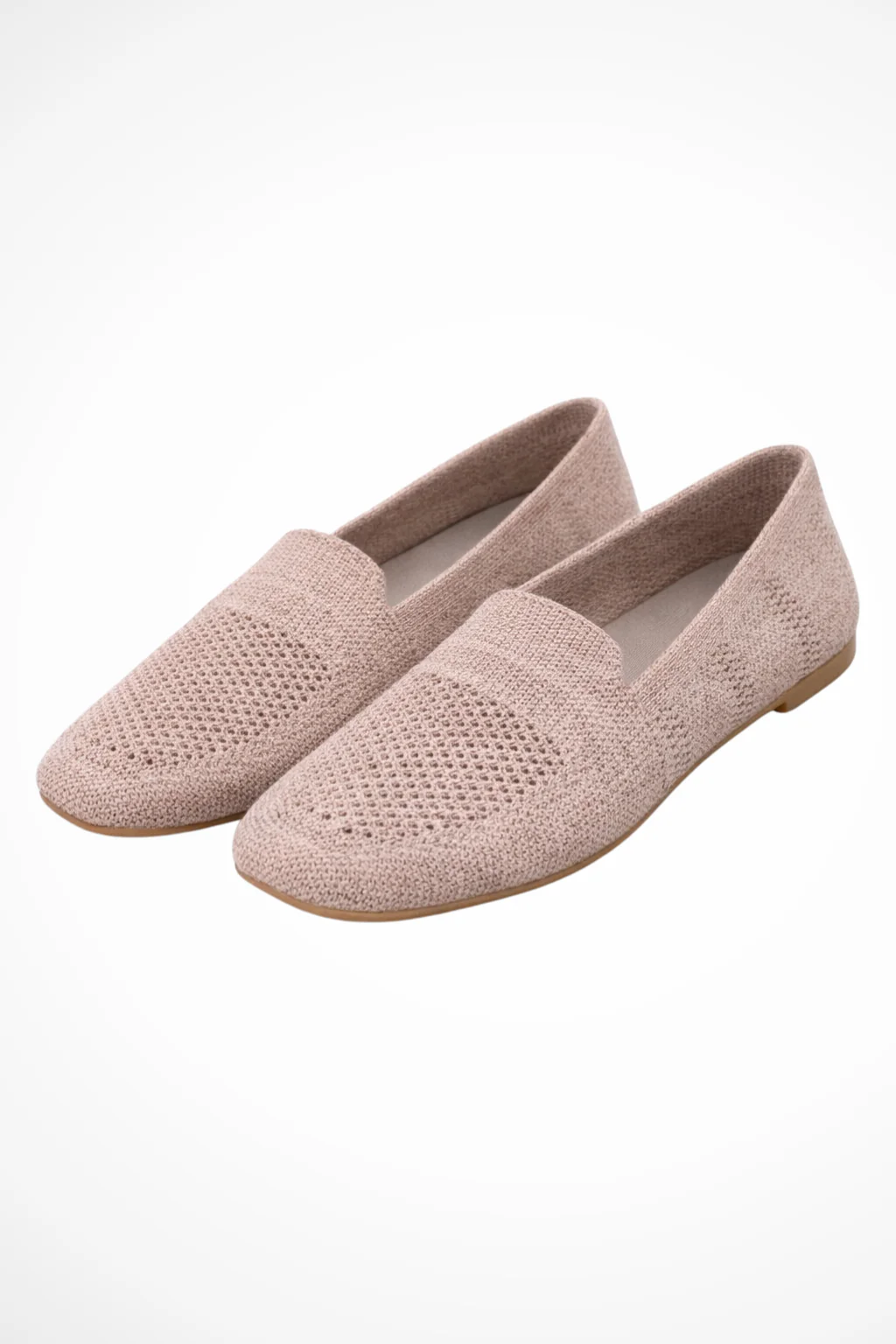 Laurentia | Women Square Toe Knit Mesh Slip On Ballet Flats - Image 17