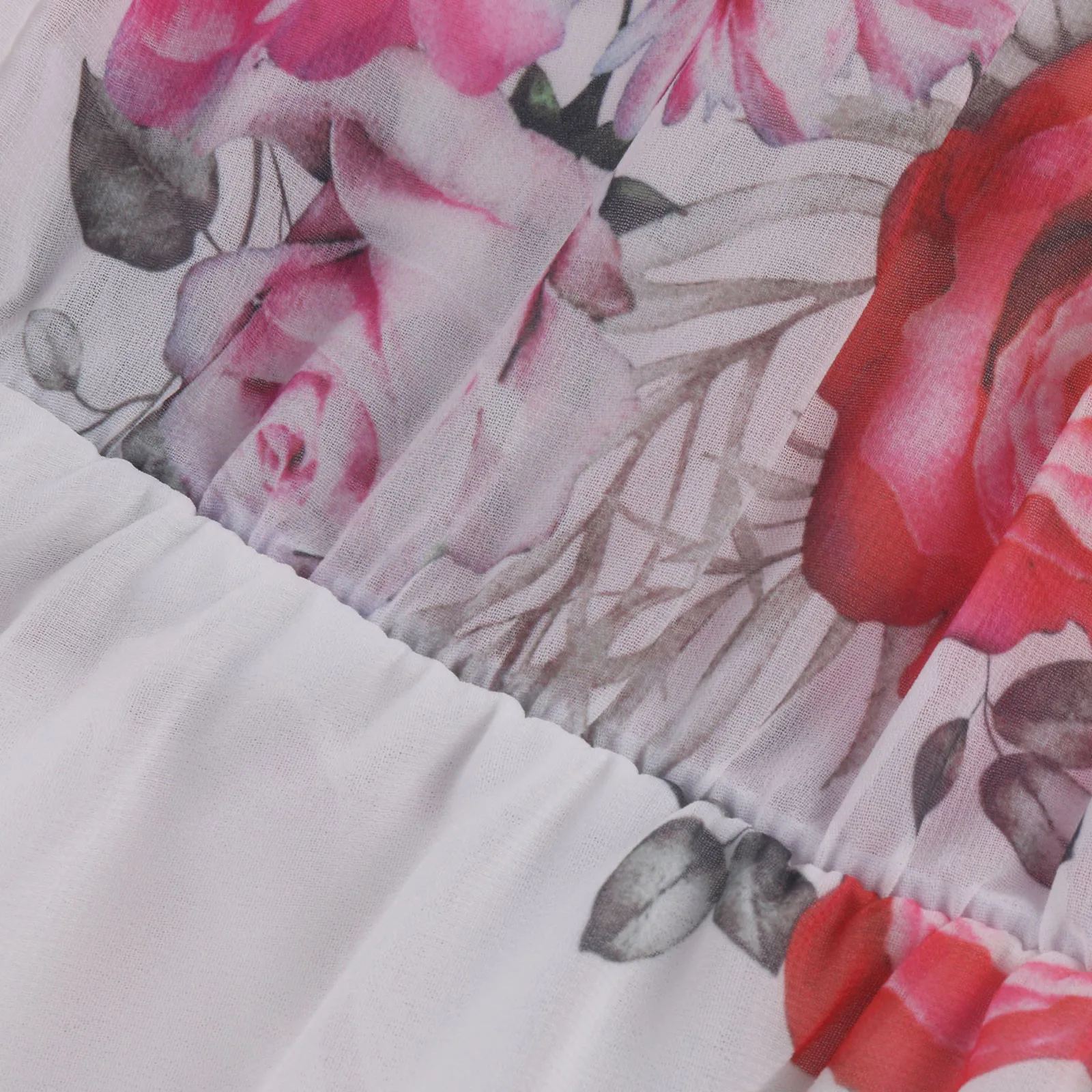 Lila | Women Off Shoulder Floral Chiffon Ruffle Mini Boho Dress - Image 5