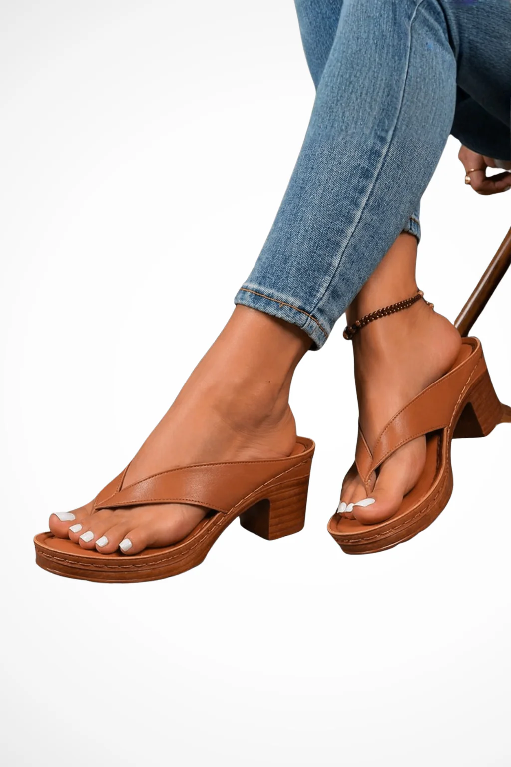 Madeline | Women Wedge Sandals with Crossover Strap - Image 5