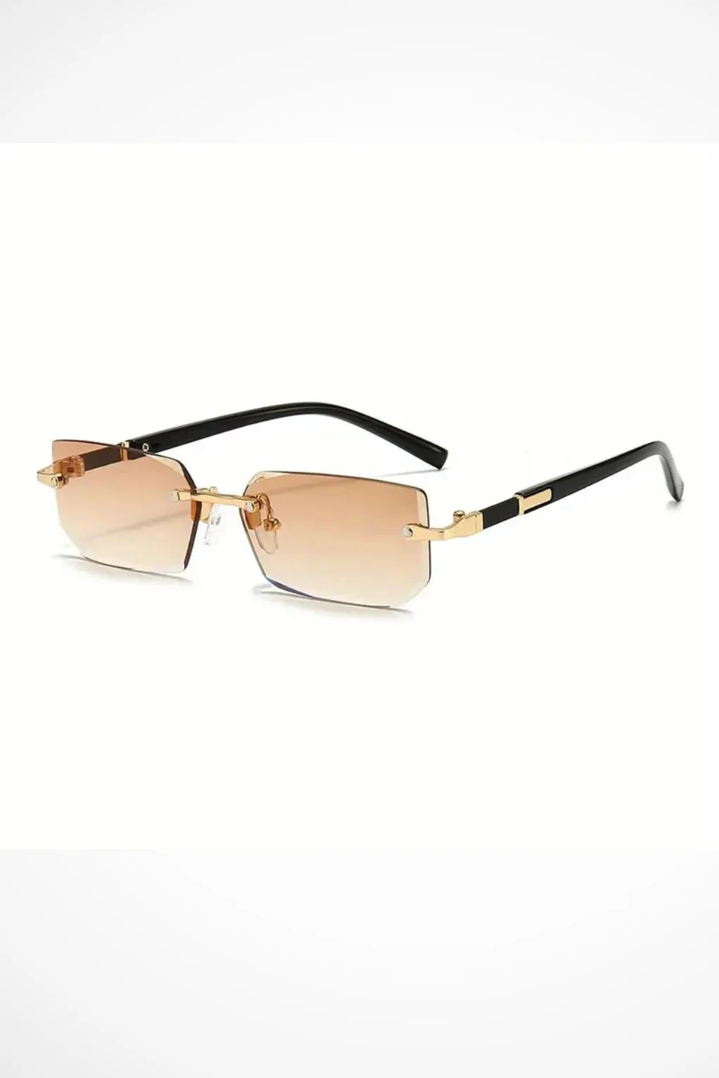 Maria | Women Rimless Rectangle Sunglasses - Image 8