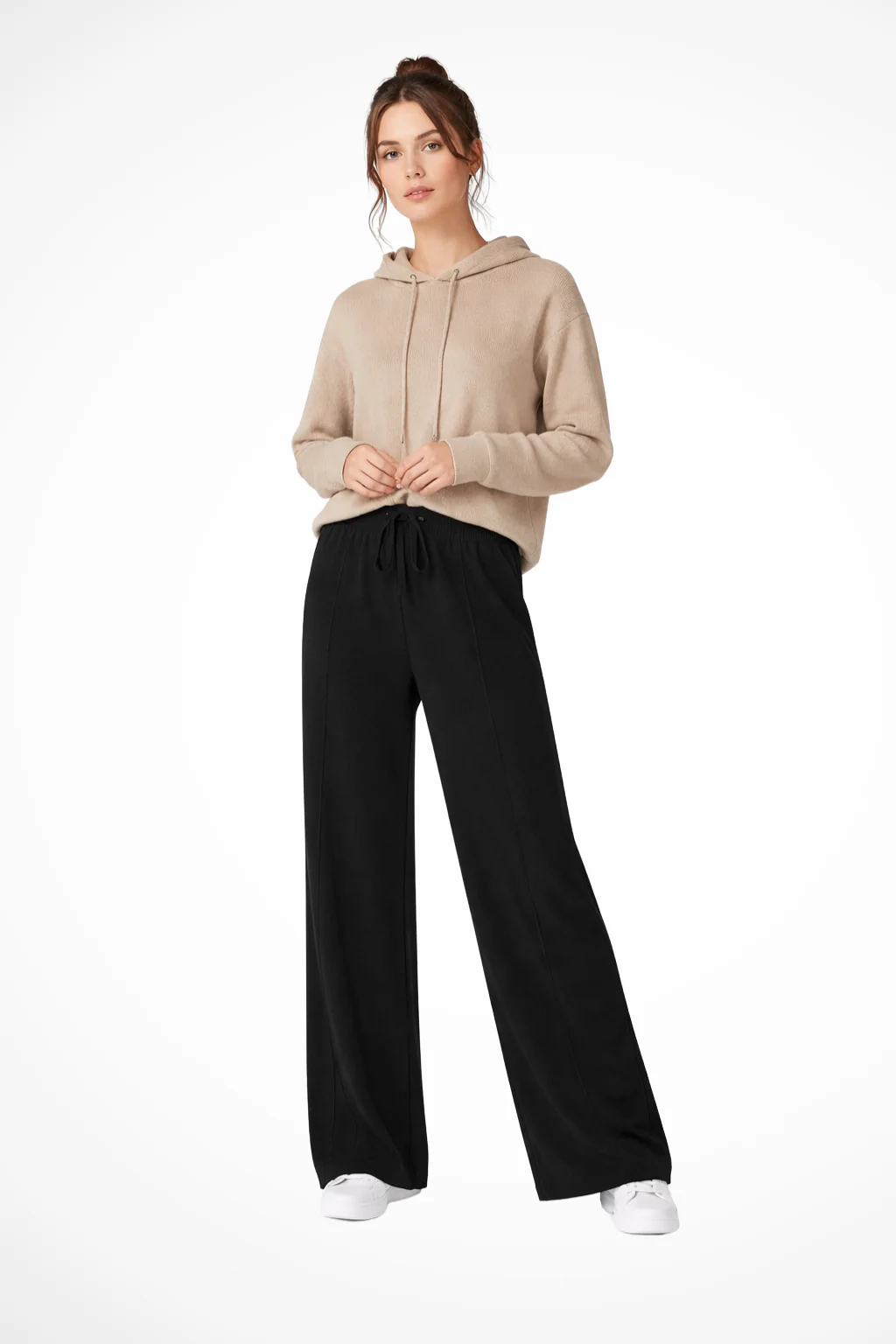 Meredith | Women Knitted Wide Leg Trousers - Image 2