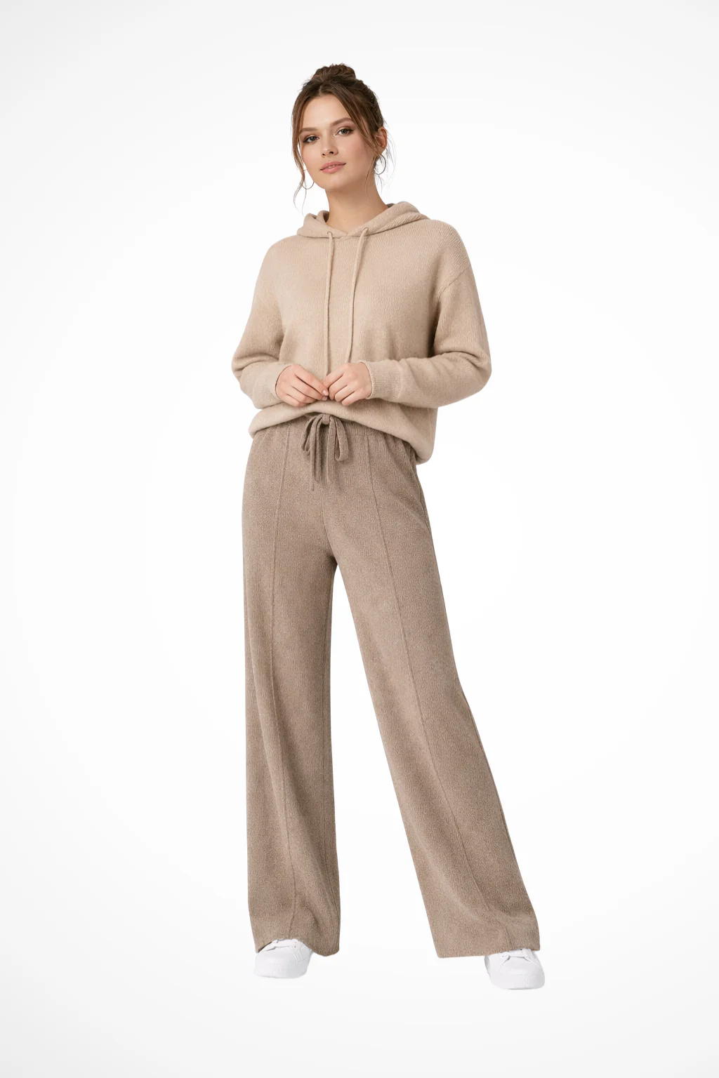 Meredith | Women Knitted Wide Leg Trousers - Image 3