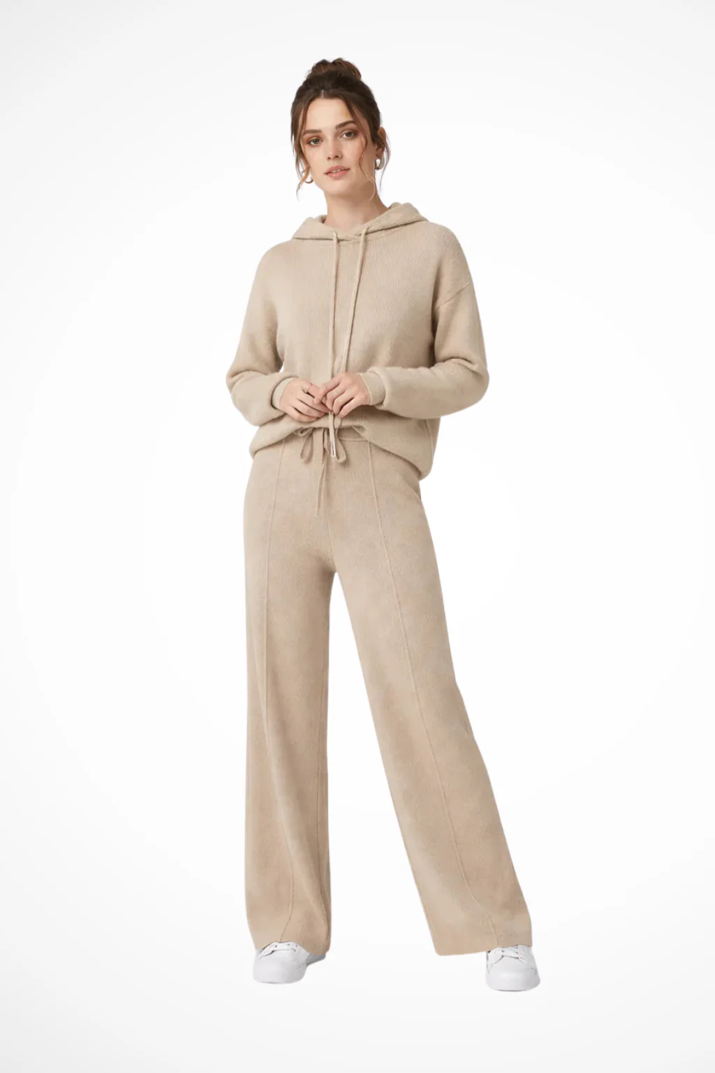 Meredith | Women Knitted Wide Leg Trousers - Image 4