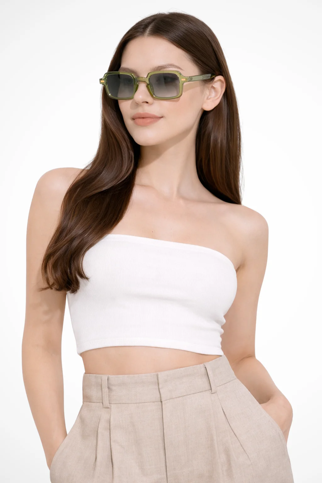 Neville | Women Retro Square Frame Sunglasses - Image 5