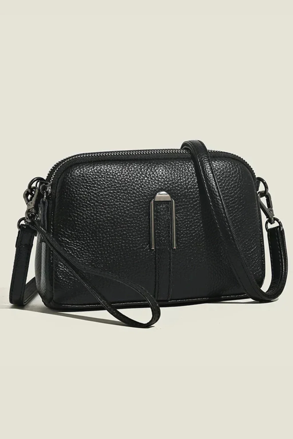 Pella | Women Compact Double Zip Crossbody Shoulder Bag - Image 10