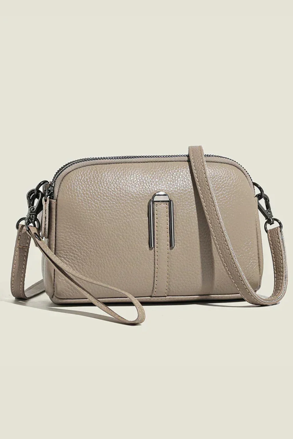 Pella | Women Compact Double Zip Crossbody Shoulder Bag - Image 8