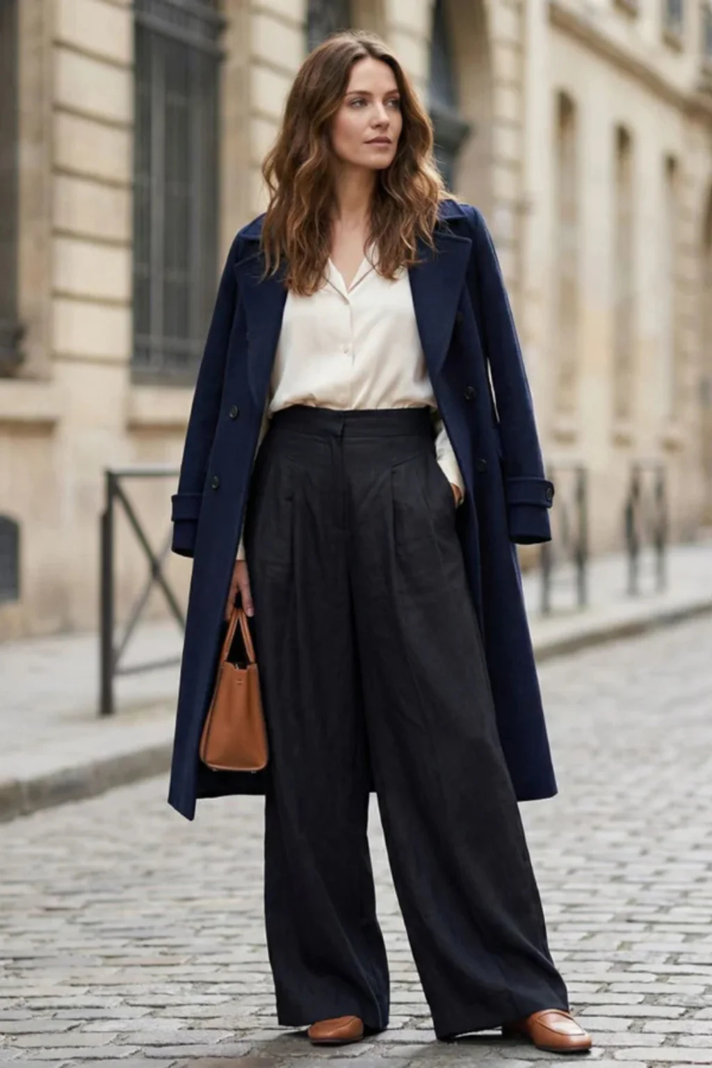 Philippa | Women Pleated Cropped Wide Leg Trousers - Image 7