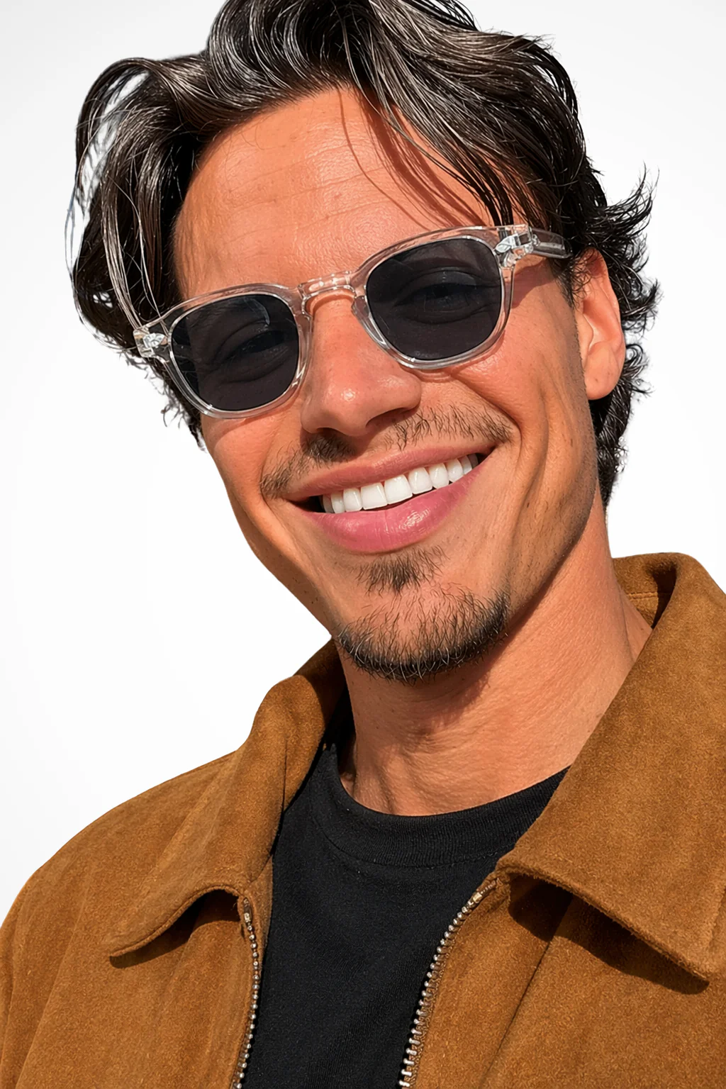 Rafferty | Men Oval Thick Frame Tinted Sunglasses - Image 14